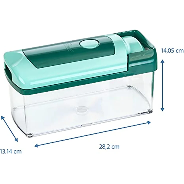 Nicer Dicer Fusion 10 Teile, dunkelgrün-mint – Bild 4