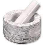 Kesper | Mörser, Mateial: Marmor, Maße: Ø 13 cm, H: 8 cm, Farbe: Weiß poliert | 71505