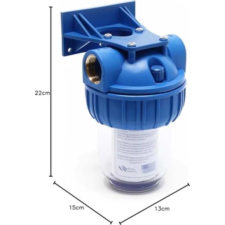 Naturewater NW-BR5B Wasserfilter, 5 µ Sedimentfilter mit 3/4 Zoll Filtereinsatz, inkl. Wandhalterung und Filterschlüssel – Bild 10