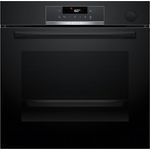 Bosch HRG532BB3, Serie 4, Einbau-Backofen mit Dampfunterstützung, Air Fry Funktion, Schwarz