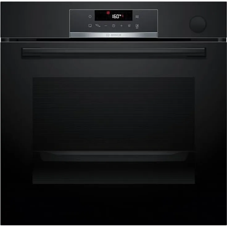 Bosch HRG532BB3, Serie 4, Einbau-Backofen mit Dampfunterstützung, Air Fry Funktion, Schwarz