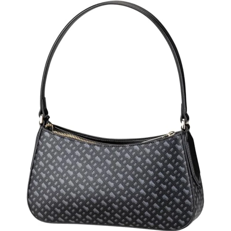 Hugo Boss Liriel S MG, elegante Umhängetasche aus teil-recyceltem Kunstleder, schwarz, 25 x 6 x 13 cm – Bild 2