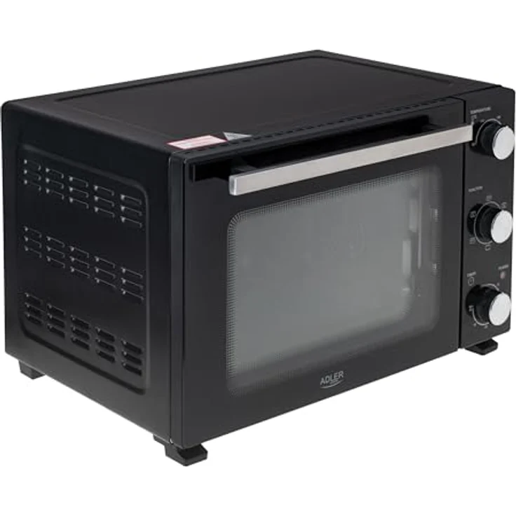Adler AD 6025, Elektrischer Minibackofen 35L, Schwarz – Bild 6