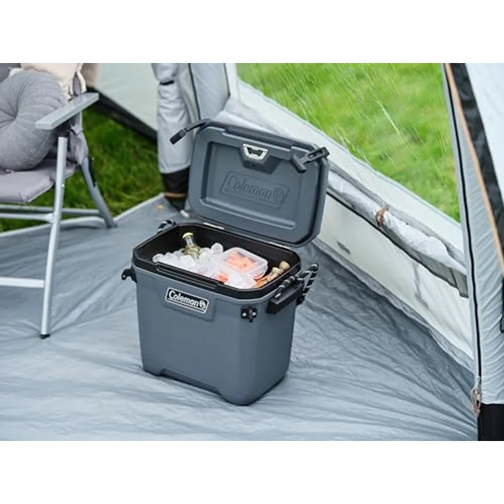 Coleman Convoy 28 QT, Kühlbox (29 l) mit antimikrobieller Innenbeschichtung, grau, bis zu 72 Stunden Kühlwirkung, integrierter Flaschenöffner – Bild 19