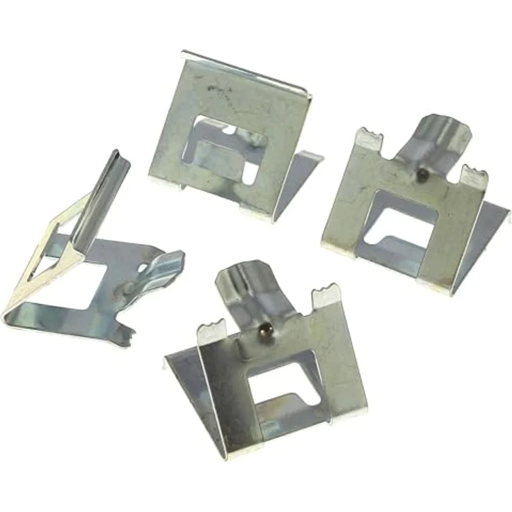 Whirlpool 4x Klemmfeder für Herd Kochfeld 481010420949, Edelstahl Befestigungsclips für Induktions- und Glaskeramikkochfelder – Bild 1