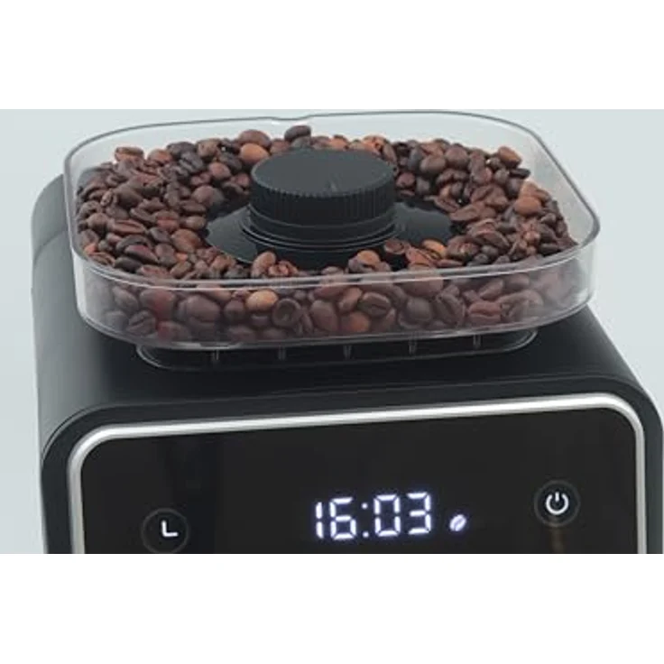 Hagenuk Kaffeemaschine mit Mahlwerk, 12 Tassen, Timer, Flachmahlwerk, DIRECT-DROP-SYSTEM, Warmhaltefunktion, 200g Bohnenbehälter, Permanentfilter – Bild 5