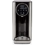 Nedis Heißwasserspender 2600 W 2,7 l Aluminium / Schwarz, Wasserkocher mit Touchdisplay und Babynahrungsfunktion, Schwarz