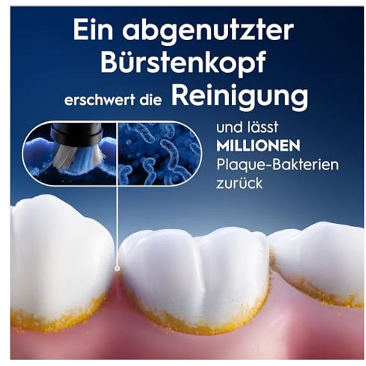 Oral-B iO Ultimative Reinigung, Original Aufsteckbürsten, 'Borsten-in-Borsten' Bündel, Weiß, 10 Stück – Bild 5