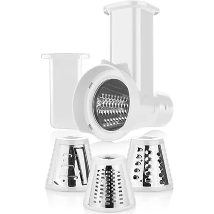 ETA Reibenaufsatz ETA002895090, 4 Trommelreiben mit Edelstahlklingen, spülmaschinengeeignet, weiss