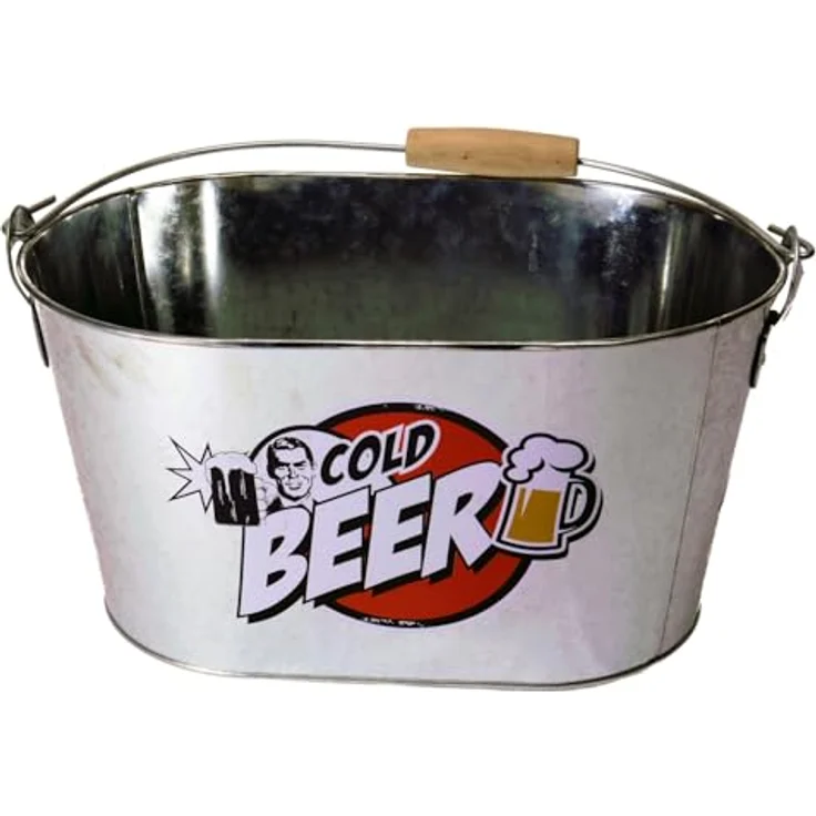 Ovaler Metall-Eimer, Cold Beer – Bild 2