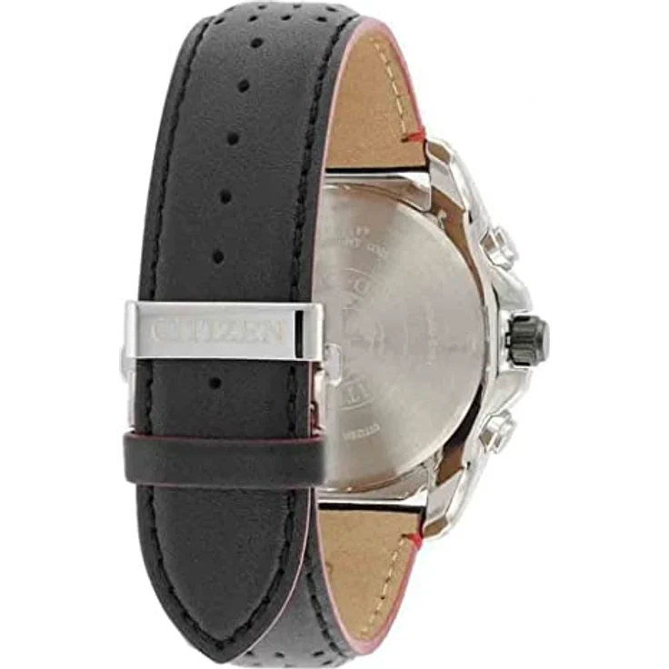 Citizen Armbanduhr Herren Chrono Elegant Eco Drive Solar Funk AT9036 08E, Funkuhr, 44 mm, schwarz – Bild 2