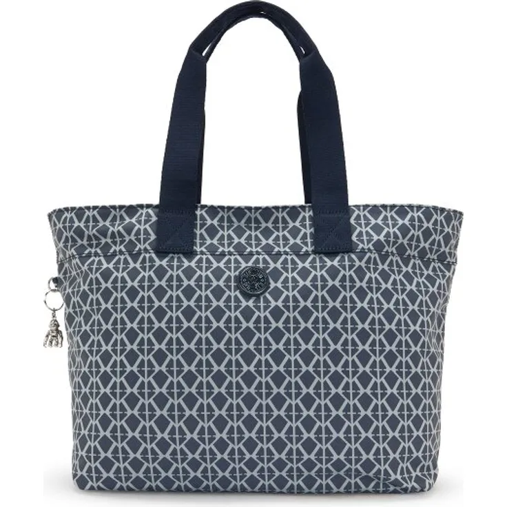 Kipling Premium Elevated Plus Colissa Up Shopper Tasche, 50 cm mit Laptopfach, blau, 100% Polyester