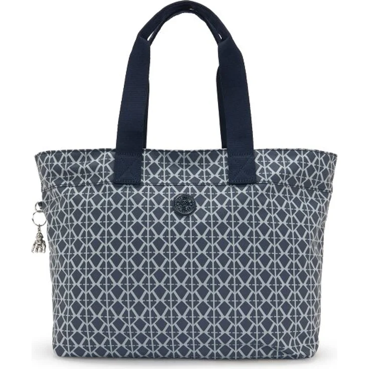 Kipling Premium Elevated Plus Colissa Up Shopper Tasche, 50 cm mit Laptopfach, blau, 100% Polyester