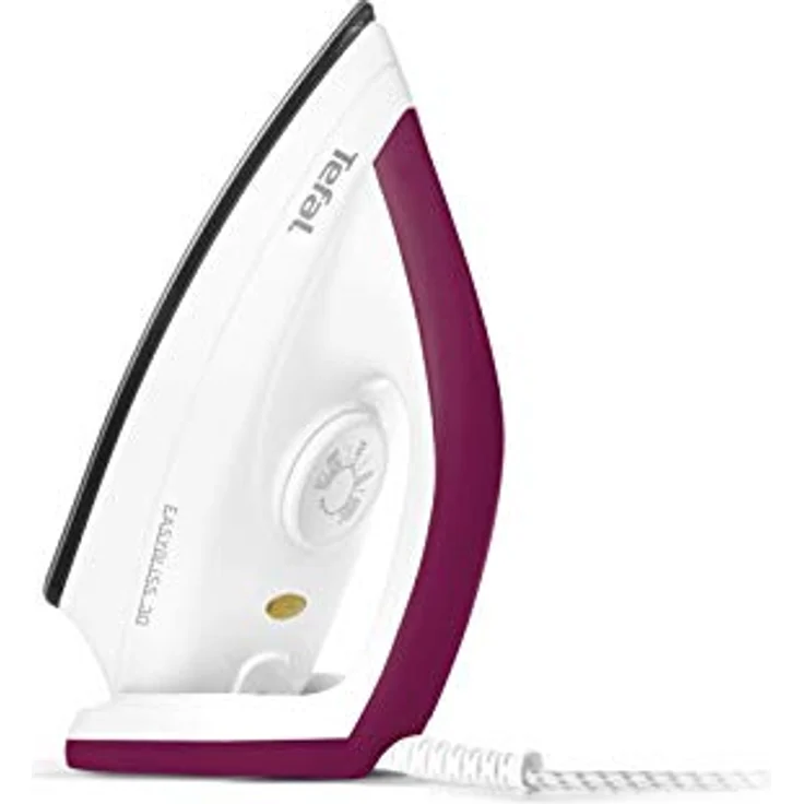 Tefal FS 4030 Trockenbügeleisen Easygliss, 1200 Watt, Durilium-Bügelsohle, weiß-dunkelrot – Bild 2