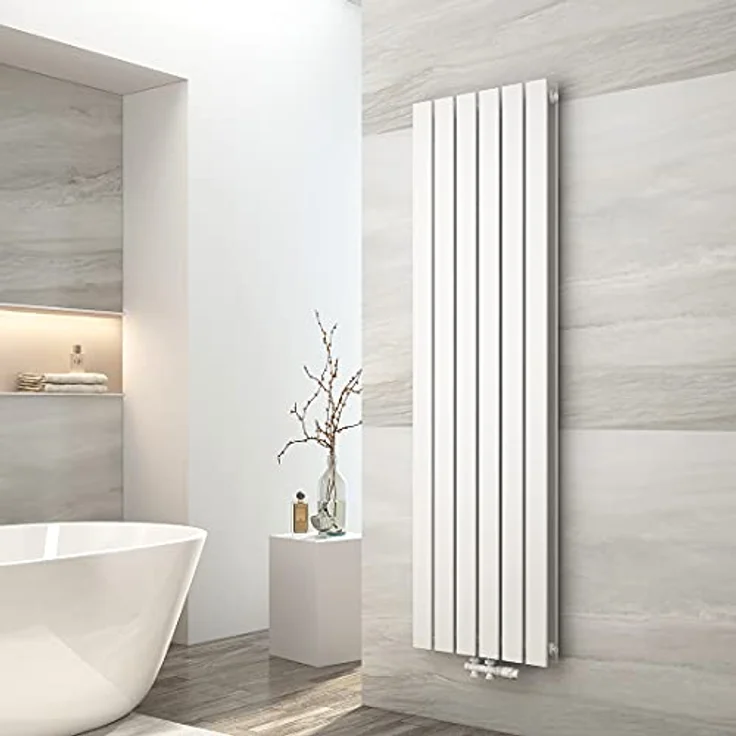 EMKE Heizkörper Vertikal 1600x460mm, Flachheizkörper 1490 Watt, Weiß - Effiziente Wärmeableitung und Robustheit nach EN442 Standard - Preisvergleich – Bild 1