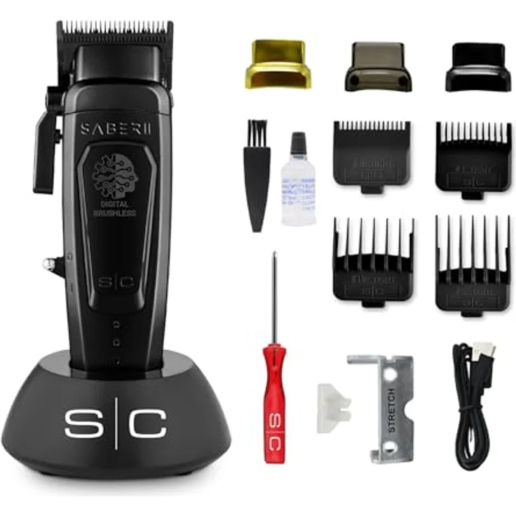 Stylecraft Saber 2.0, kabelloser Haarschneider mit bürstenlosem EON Motor, Echo DLC Klinge, USB-C Aufladung, Metallgehäuse, 120 Minuten Akkulaufzeit – Bild 1