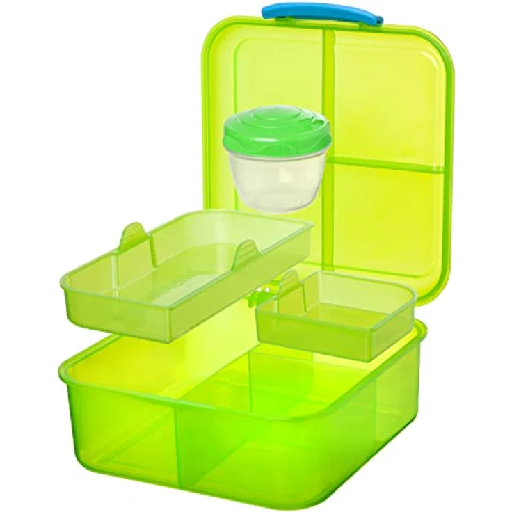 Sistema Lunch Bento Cube mit Fruit-Joghurt Topf, mehrfarbig, 1,25 Liter (Sortiert, Zufallsfarbe) – Bild 2