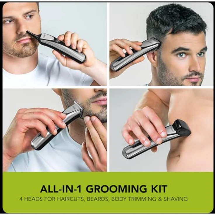 Wahl Elite Groom Multigroomer, 20-teiliges Akku-Körperpflegeset mit T-Klinge, Lithium-Ionen Technologie, Ladestation, USB-Ladung – Bild 7