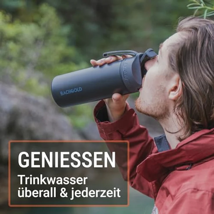 Bachgold® Wasserfilter Outdoor Wechselfilter mit 1500L Filterkapazität I entfernt 99,99% aller Bakterien und filtert Viren, Partikel und Schwermetalle I Blackout- & Krisensicher – Bild 5