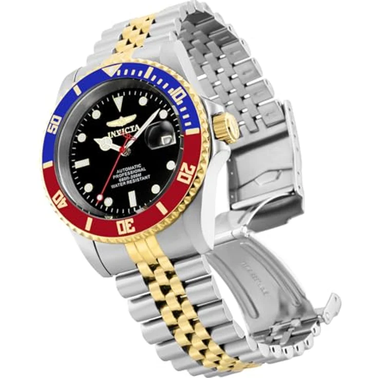 Invicta Pro Diver 29180, Edelstahl Herren Automatikuhr mit schwarzem Zifferblatt, 42mm, 20 bar wasserdicht, 2 Jahre Garantie – Bild 3