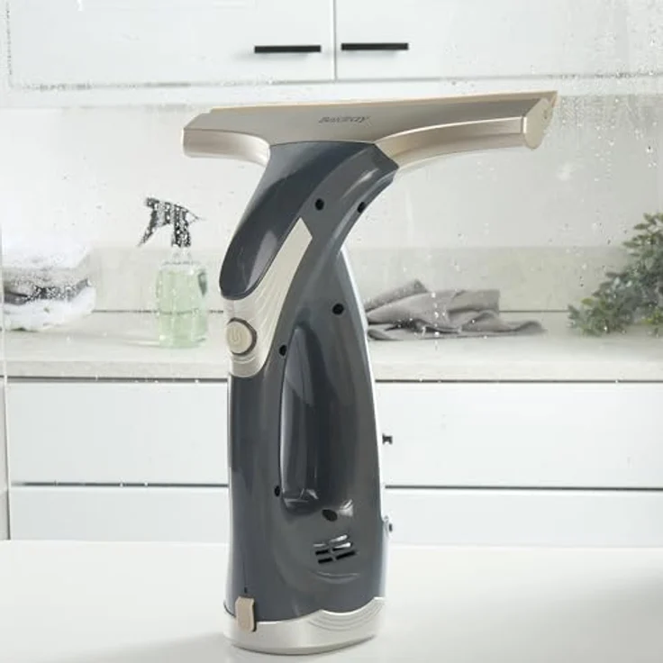 Beldray Fenstersauger Akku Kabellos, Elektrischer Fensterreiniger mit 60ml Tank, 30 Min Laufzeit, Streifenfreier Wischer mit Rakelkopf – Bild 4