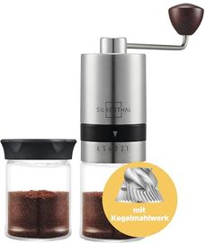 SILBERTHAL Kaffeemühle Manuell Kegelmahlwerk