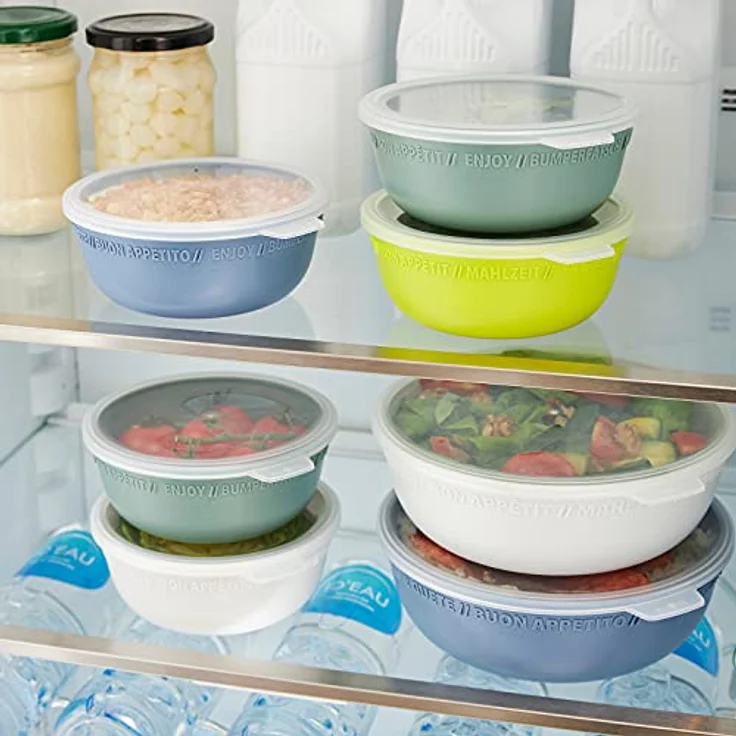 Rotho Tresa Schüssel Deckel, lebensmittelechter Kunststoff (PP) BPA-frei, grün/transparent, 1.02l, 18.2 cm, recycelbar und spülmaschinengeeignet – Bild 4