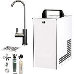 BieTal® Tafelwassergerät Wassersprudler Sprudelwasseranlage mit Zapfstelle und Zubehör - Wasserhahn mit Wasserfilter, Edelstahl