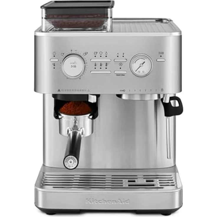 KitchenAid Kaffeehalbautomat 5KES6551 mit leistungsstarker 15-bar Pumpe, Stahlmahlwerk und PID-Temperaturregelung – Bild 6