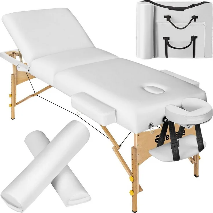 tectake Massageliege 3 Zonen Massageliege-Set (Set, 1-St., mit Tragetasche), Breite 70 cm, Polsterung 7,5 cm