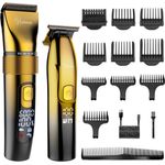 HATTEKER Haarschneider RFC695, T-Klinge Trimmer Bartschneider Wasserdicht, präzisionsgeschliffene Klingen, selbstschärfende Metallklingen