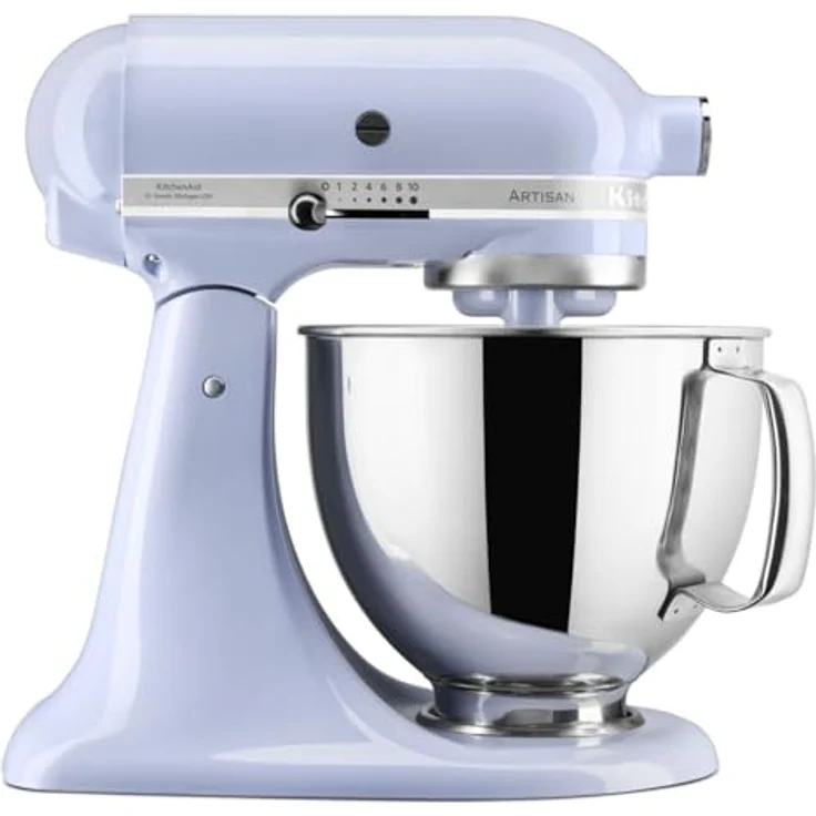 KitchenAid 5KSM125ELR, Küchenmaschine Artisan mit neigbarem Kopf, Weiss – Bild 1
