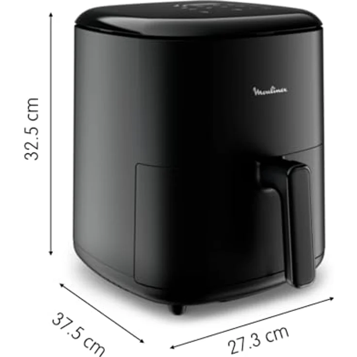 Moulinex Easy Fry Max EZ2458, Luftfritteuse 5L mit 10 Programmen, Energieeinsparung bis zu 70%, digitales Rezeptbuch für bis zu 6 Personen – Bild 4