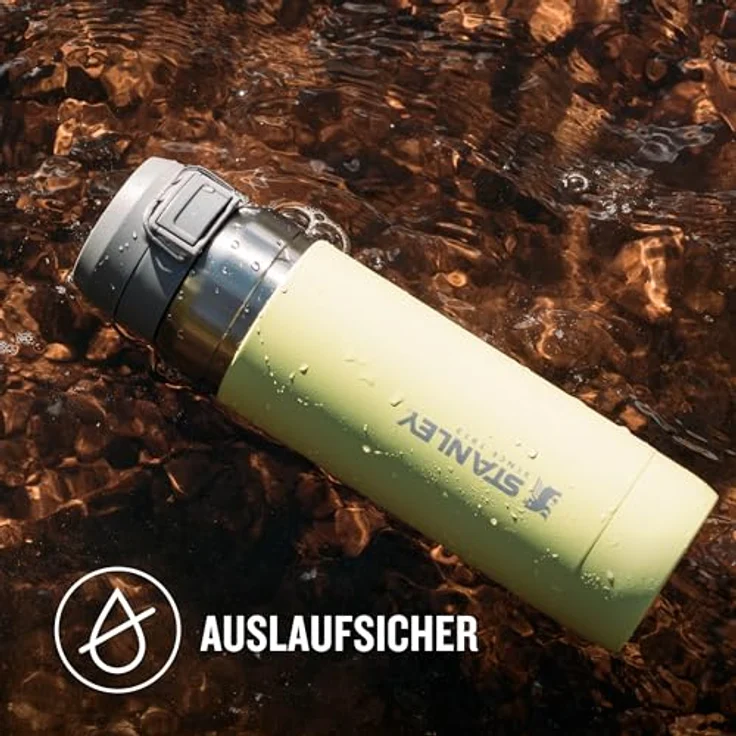STANLEY Quick Flip Trinkflasche Edelstahl 1.06L - Hält 18+ Stunden Kalt - BPA-frei - Spülmaschinenfest - Auslaufsicher - Citron – Bild 5