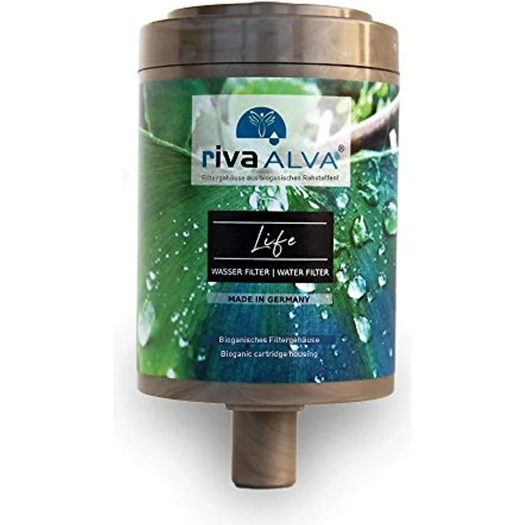 rivaALVA Life Trinkwasserfilter Ersatzkartusche, Wasserfilter Kartusche für Küche, bioganisches* Kartuschengehäuse – Bild 1