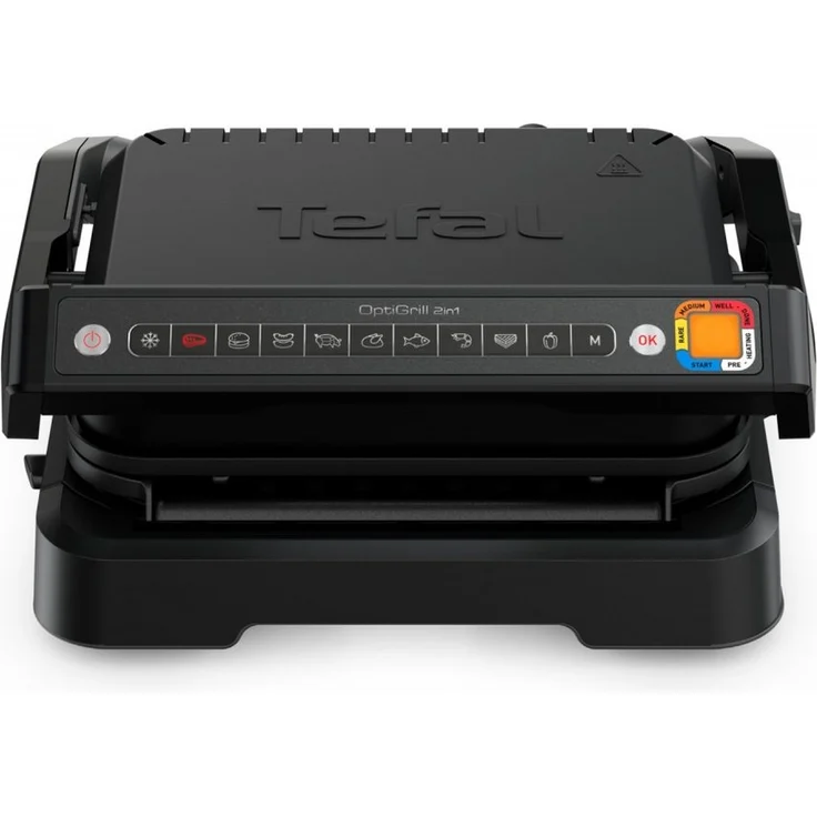 Tefal Kontaktgrill Tefal GC7728 Optigrill 2in1 Kontakt- und BBQ-Grill, 2100 W, in elegantem Schwarz – Bild 1