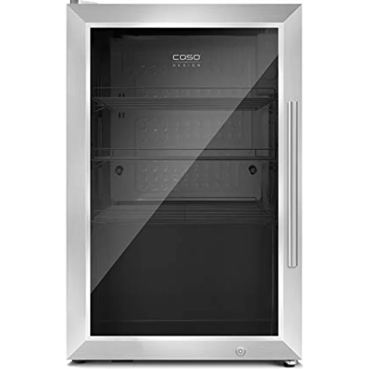 Caso Barbecue Cooler - Design Outdoor/Barbecue Getränkekühlschrank mit ca. 63 Liter Lagervolumen, Mini-Kühlschrank, Temperatur von 0-10°C, Energieklasse A, L Edelstahl - Preisvergleich – Bild 2