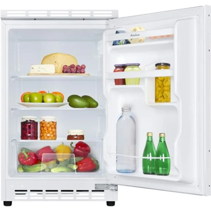 Amica UVKSD 351 961, Unterbau-Kühlschrank mit 103 l Kühlvolumen, LED-Innenbeleuchtung und 37 dB Betriebsgeräusch