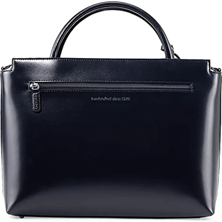 Picard Shopper Berlin aus Rindsleder, eleganter Shopper mit feinem Glanz, schwarz – Bild 2