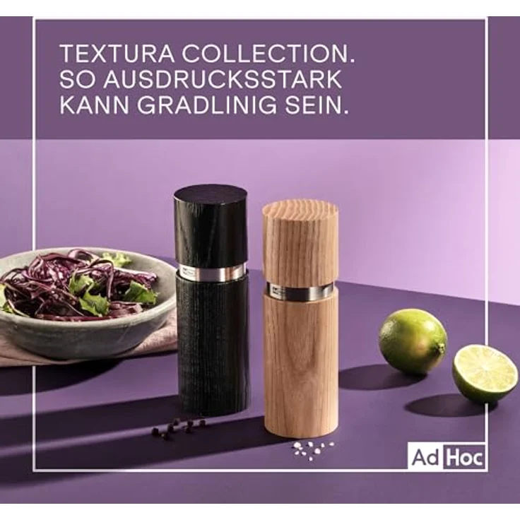 Adhoc Set Pfeffer- und Salzmühle TEXTURA - verfügt über die bewährte CeraCut Mühle, die aus hochwertiger Keramik hergestellt ist – Bild 8