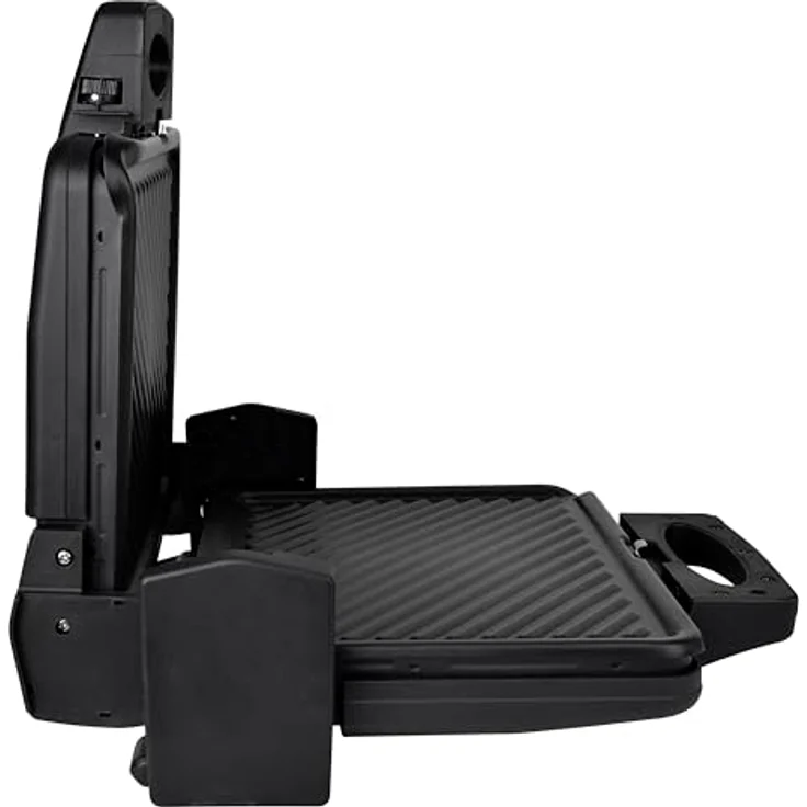 SILVA Schneider Silva Homeline KG 2410 Kontaktgriller – 1700W, Antihaftbeschichtete Grillplatten, Grillfläche 20,3 x 30,3 cm, 2 Thermostatregler, Schwarz – Bild 5