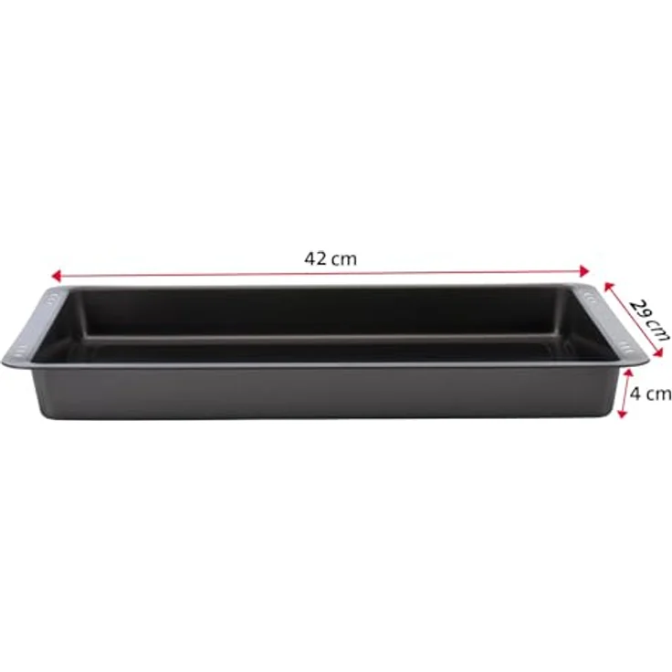 Westmark Brat--Backform, Maße: 42 x 29 cm, Antihaftbeschichtet, Kaltgewalzter Stahl, Back-Meister, Anthrazit, 32962270 – Bild 7