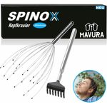 MAVURA SPINOX Kopfmassagegerät Krauler Spinne + Gratis Rückenkratzer [2teilig] [DAS ORIGINAL]