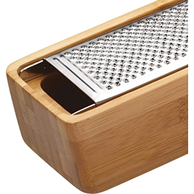 Kitchen Craft Italian Collection Reibe mit Griff, Bambusholz – Bild 6