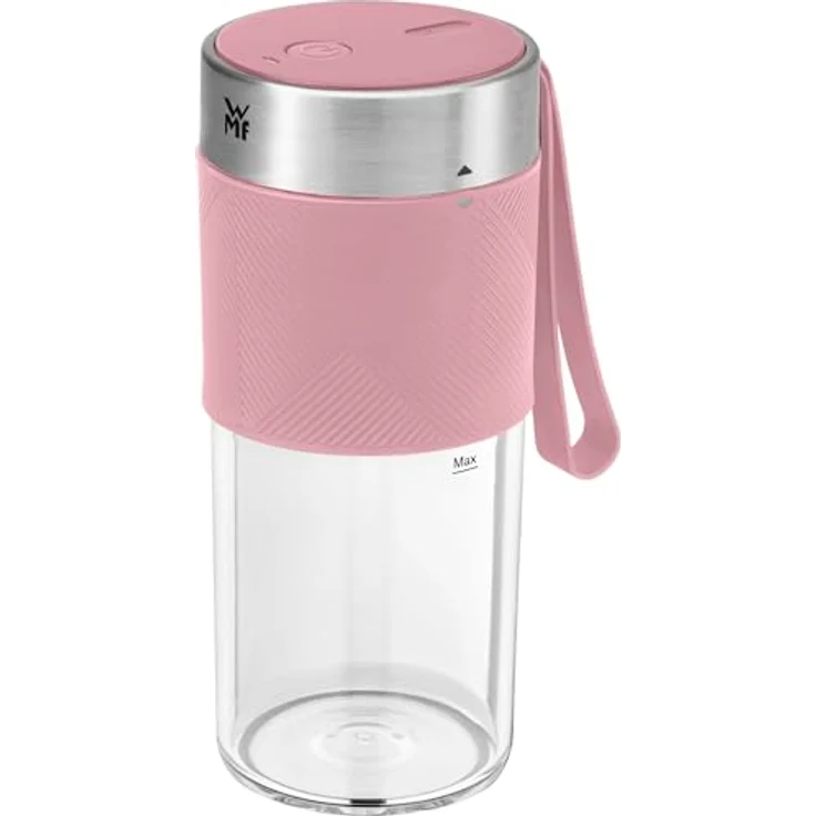 WMF Akku-Smoothie-Maker Küchenminis Mix on the Go, 50 W, pink, USB aufladbarer Personal Blender – Bild 1