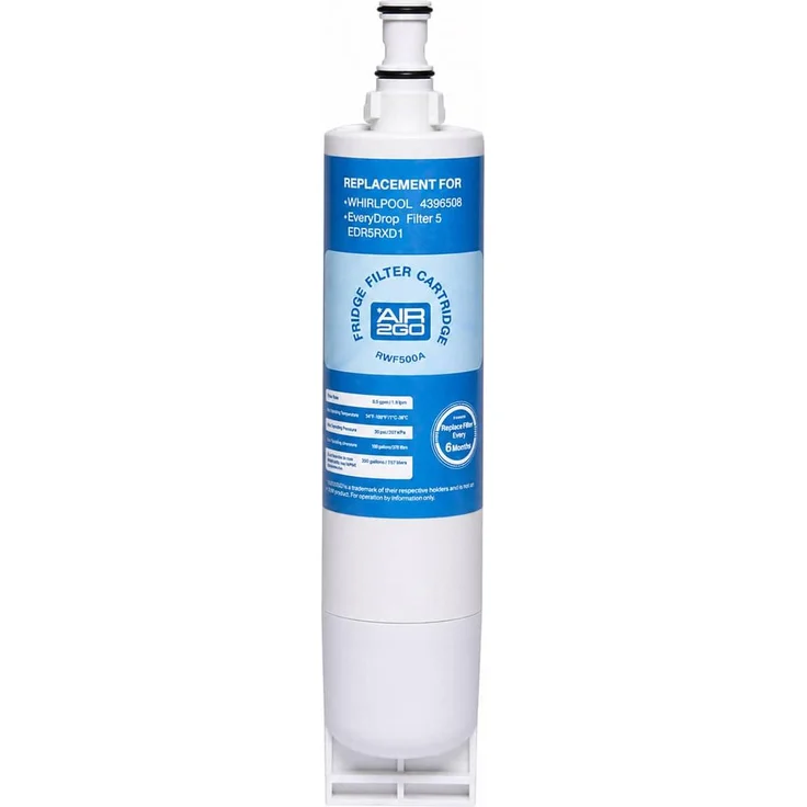 Bauknecht AIR2GO Wasserfilter für SBS002 / SBS200 / SBS103, Kohlenstofffilter mit NSF-Zertifizierung zur Verbesserung der Wasserqualität