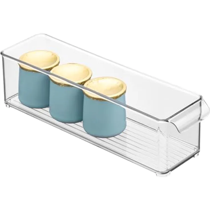 iDesign Mülleimer für Kühlschrank-Gefrierschrank, transparent