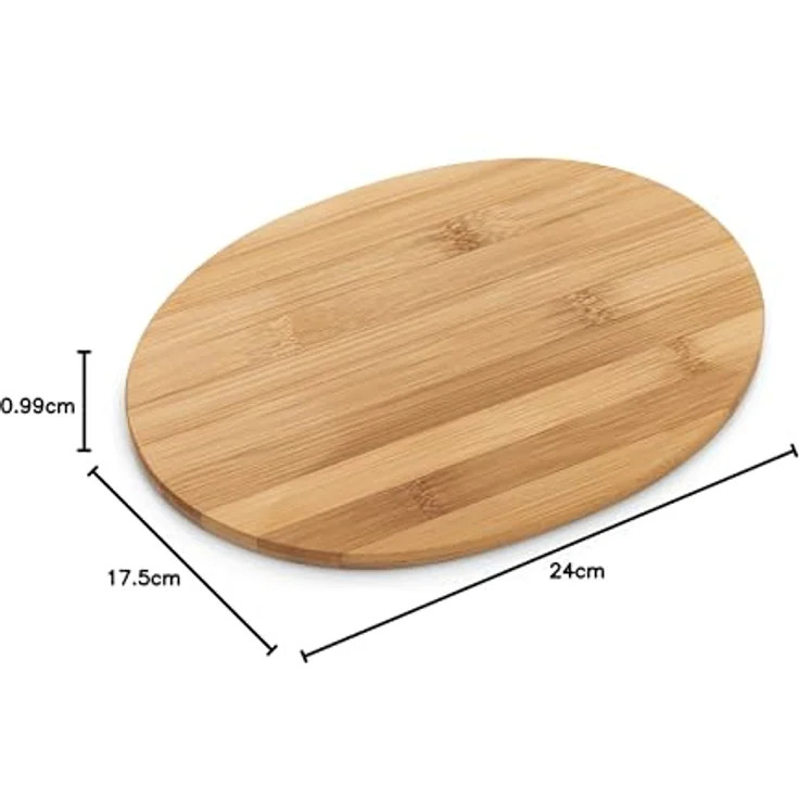 Zeller 25266 Brettchenständer, 7-teilig, oval, Bamboo, ca. 24 x 7 x 19,5 cm – Bild 7
