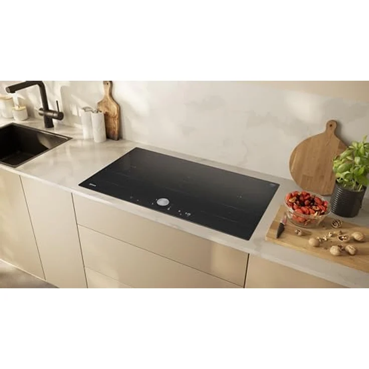Neff, T69PTX4L0, Autarkes Flex-Induktionskochfeld mit Twist Pad Steuerung, N90, Breite 90 cm, Schwarz, flächenbündig (integriert), Home Connect – Bild 4