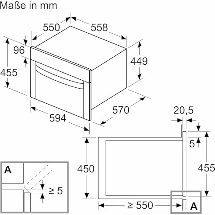 NEFF Mikrowelle C1AMG84G1, 44 l, Heißluft, Grillfunktion, Easy Clean, Graphite-Grey Edition – Bild 4